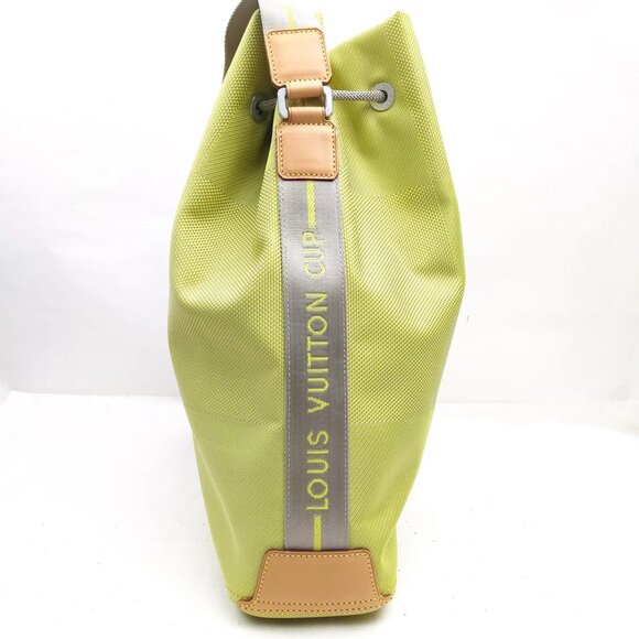 Louis Vuitton LV Shoulder Bag Yellow Nylon 504-030625 - Picture 3 of 9